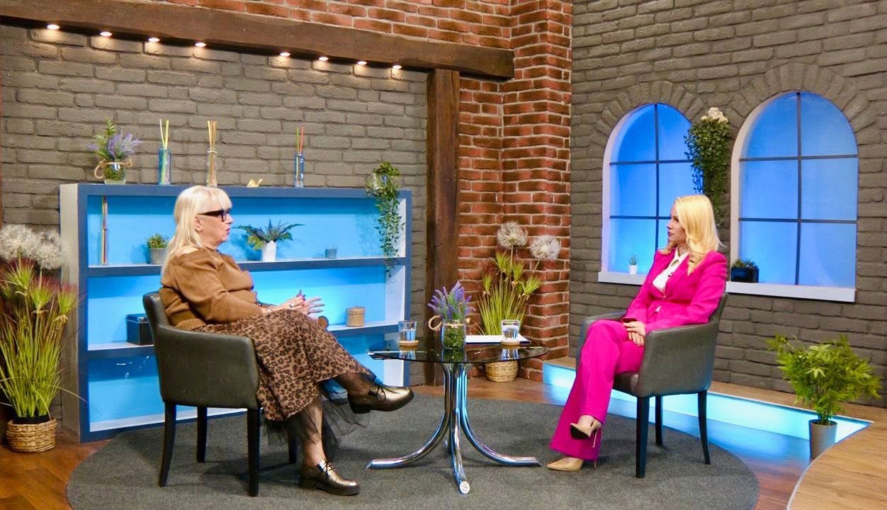 Vlasta Jašćur tijekom televizijskog gostovanja